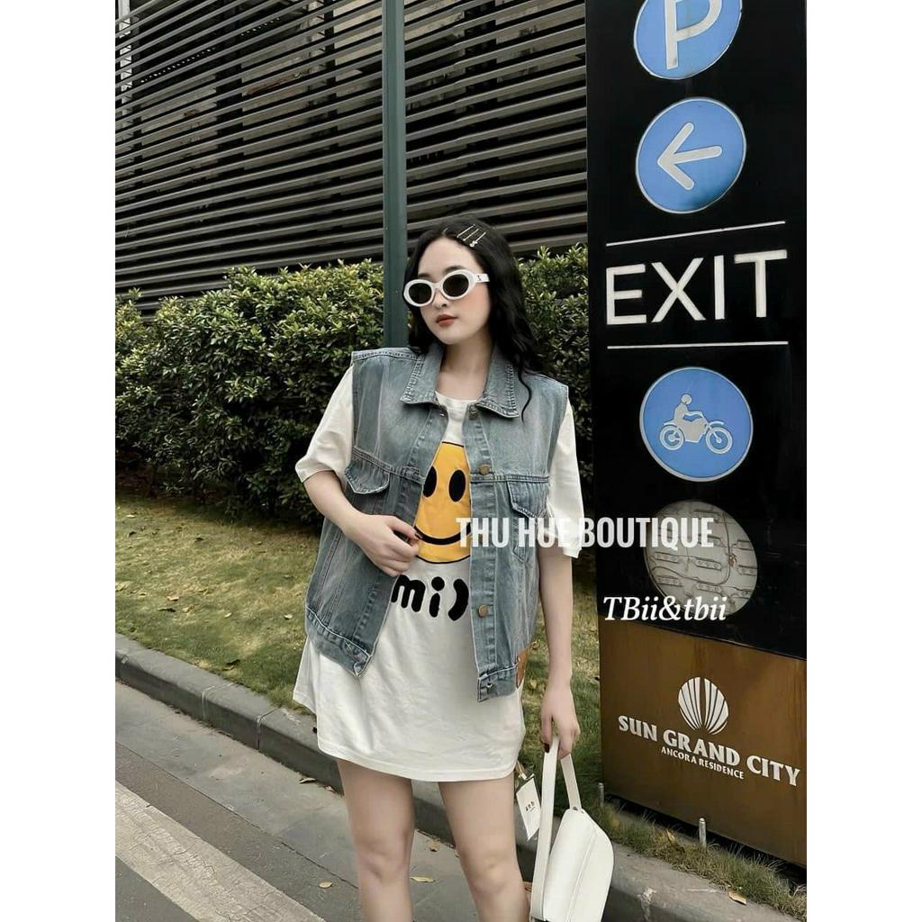 ❌Hàng Mới Về❌Áo Khoác Ngoài Áo Khoác Gile Bò Dáng Cá Tính Trẻ Trung - Tổng Kho Quần Áo VP88368