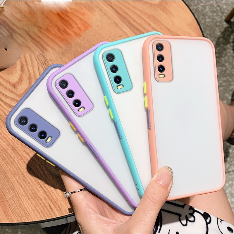 Ốp lưng Vivo Y12S Y12A Y20 Y20S Y20i Y11S case Vỏ điện thoại vỏ cứng mờ chống va đập