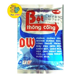 Bột thông tắc cống cực mạnh Tik Tak (gói 100g), thông bồn cầu, bồn rửa bát, cống thoát nước...