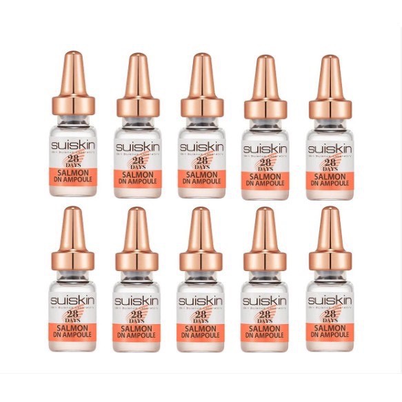 Tinh Chất Tế Bào Gốc Từ DNA Cá Hồi Phục Hồi Da Sau 28 Ngày Serum Suiskin Salmon DN Ampoule 28 days 2ml