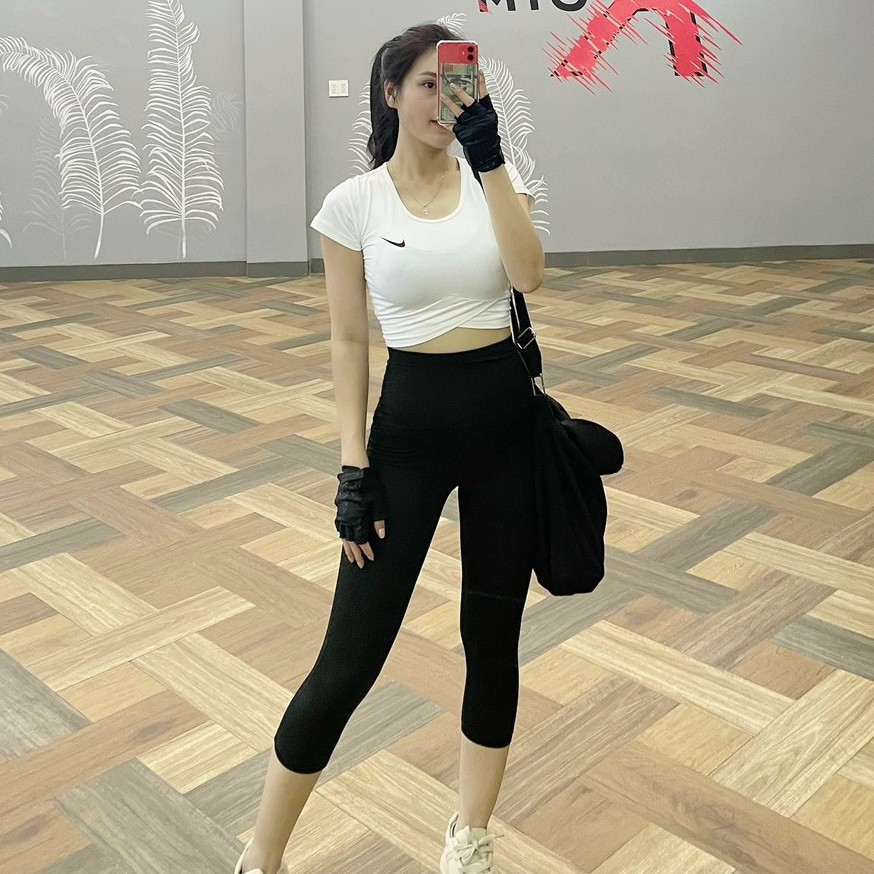 Aó croptop nữ, áo tập yoga, gym, aerobic thể thao Bin Sports A074