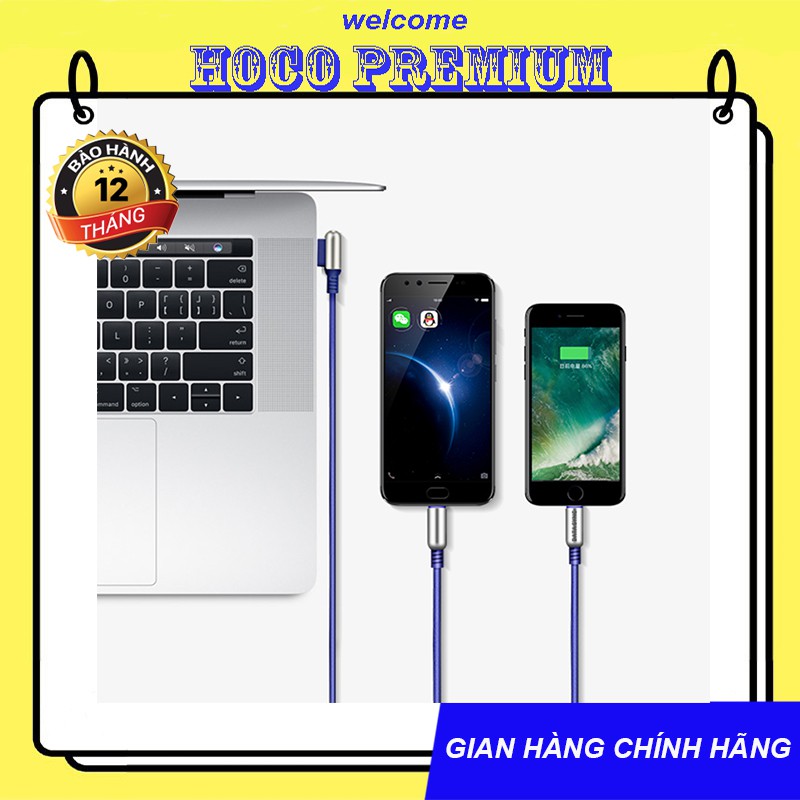 CÁP SẠC HOCO U17 SIÊU BỀN 2 ĐẦU LIGHTNING VÀ MICRO - CHÍNH HÃNG