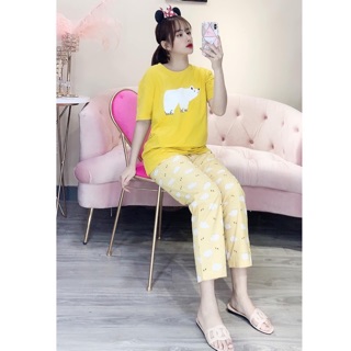 Set bộ đồ mặc nhà in hình cute