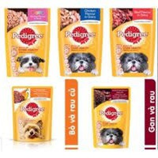 12 gói sốt chó pedigree 130gr mix vị
