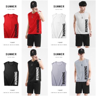 [Mã FASHIONT4MA2 giảm 10K đơn 50K] Áo Thun Thể Thao RUNNING 3 Lỗ TANKTOP Co Dãn Cực Tốt 219