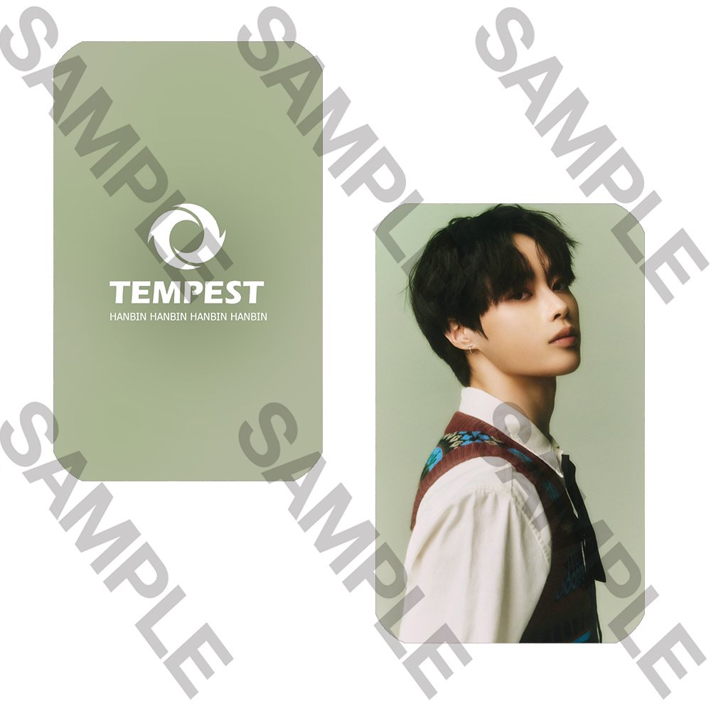 Card bo góc in hình HANBIN TEMPEST hình nhóm nhạc idol Hàn quốc