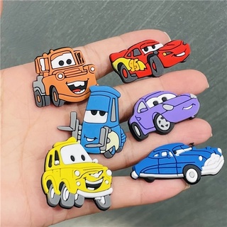 Đồ Trang Trí Hình Giày Crocs Xe Đua Jibbitz / Máy Bay Hoạt Hình Lightning McQueen Jibits Cho Trẻ Em