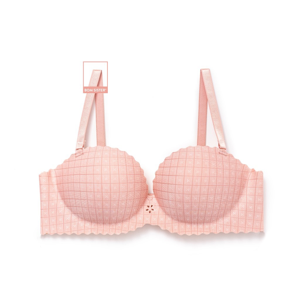 [Mã FARSBRBOM1 giảm 10% đơn 99K] Áo Lót Mút Mỏng Cúp Ngang Su Đúc Caro Không Gọng Siêu Nâng BOM SISTER A9960 | BigBuy360 - bigbuy360.vn