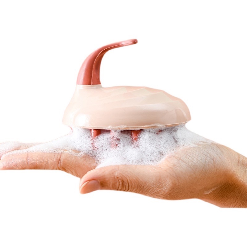 [Hàng mới về] Bàn chải silicone gội đầu massage tóc làm sạch da đầu chống ngứa