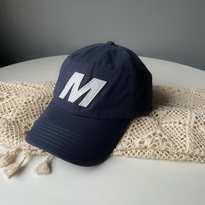 Mũ Beret Dệt Kim Mềm Màu Xanh Navy