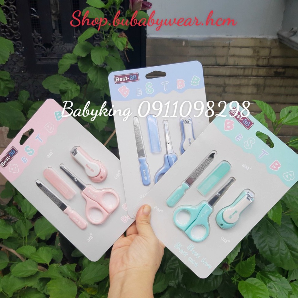 Bộ cắt móng tay cho bé sơ sinh Best Baby - Bộ bấm móng tay cho bé 3 chi tiết