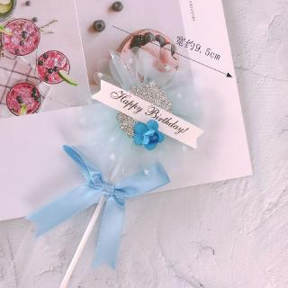 Que HPBD hoa nơ xanh