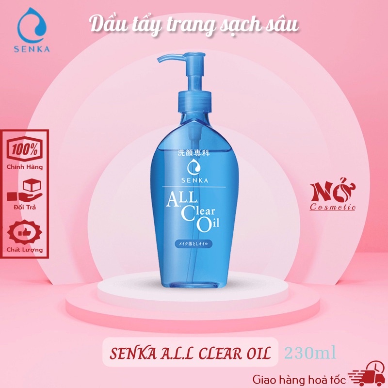 Dầu tẩy trang Senka All Clear Oil 230ml (Mới)