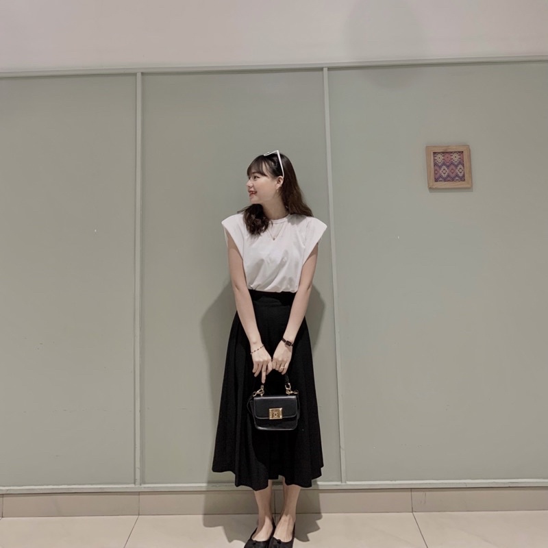 Chân váy xếp ly thiết kế dáng dài tôn dáng nhiều màu Tips shop