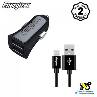 Sạc ô tô energizer dca2cumc3 & cáp micro usb