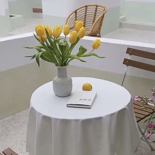 (Lá xoăn hàng loại 1) Hoa Tulip giả PU bằng nhựa cao su cao cấp - Hoa lụa trang trí tuyệt đẹp