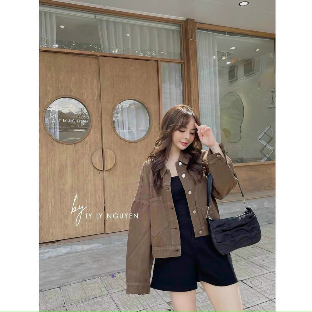Áo Khoác Nữ,Áo Khoác Kaki Túi Hộp,Chất Kaki Cao Cấp Phong Cách Thời Trang Hàn Quốc 2021. | BigBuy360 - bigbuy360.vn