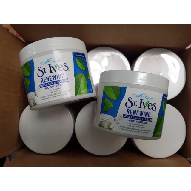 Kem Dưỡng Ẩm St.Ives Skin Renewing Collagen & Elastin Moisturizer 283g ( MẪU MỚI ) mỹ