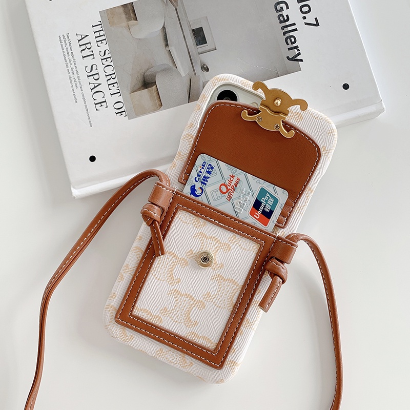 Thẻ Bao Da Điện Thoại Có Dây Đeo Cho iphone 11 12 pro max 13 pro max 14 pro max 15 pro max 14 plus