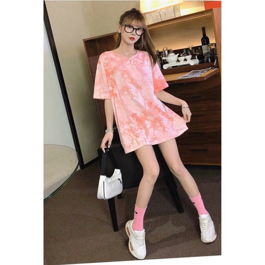 Áo thun loang Cotton form rộng Cực đẹp , tôn dáng phong cách hàn quốc mới độc lạ KME