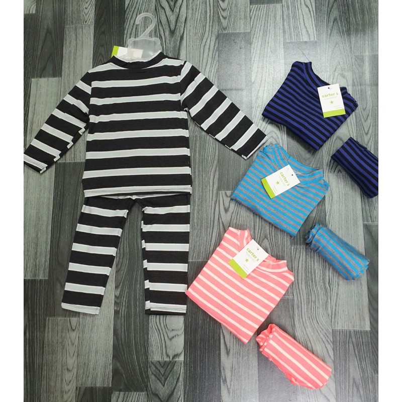 Bộ quần áo dài tay thu đông cho bé chất liệu cotton len giữ ấm mùa đông VNXK