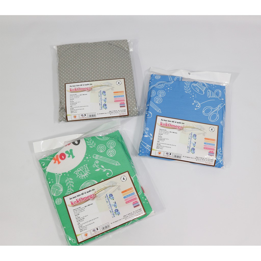 -Áo bọc bàn ủi có mút 36*65cm, màu ngẫu nhiên