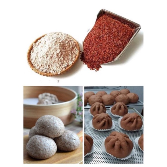 500g Bột BÁNH BAO nguyên cám ăn kiêng giảm cân Eatclean