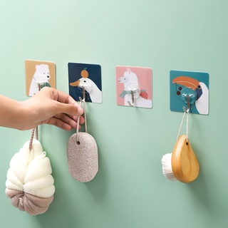 Móc dán tường siêu dính 3d hình thú cute
