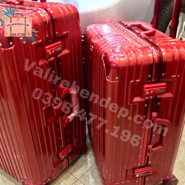 Bộ Vali kéo du lịch khung nhôm RIMOWA size 20 và size 24 bánh xe quay 360 độ, khoá TSA, xách tay và ký gửi hành lý