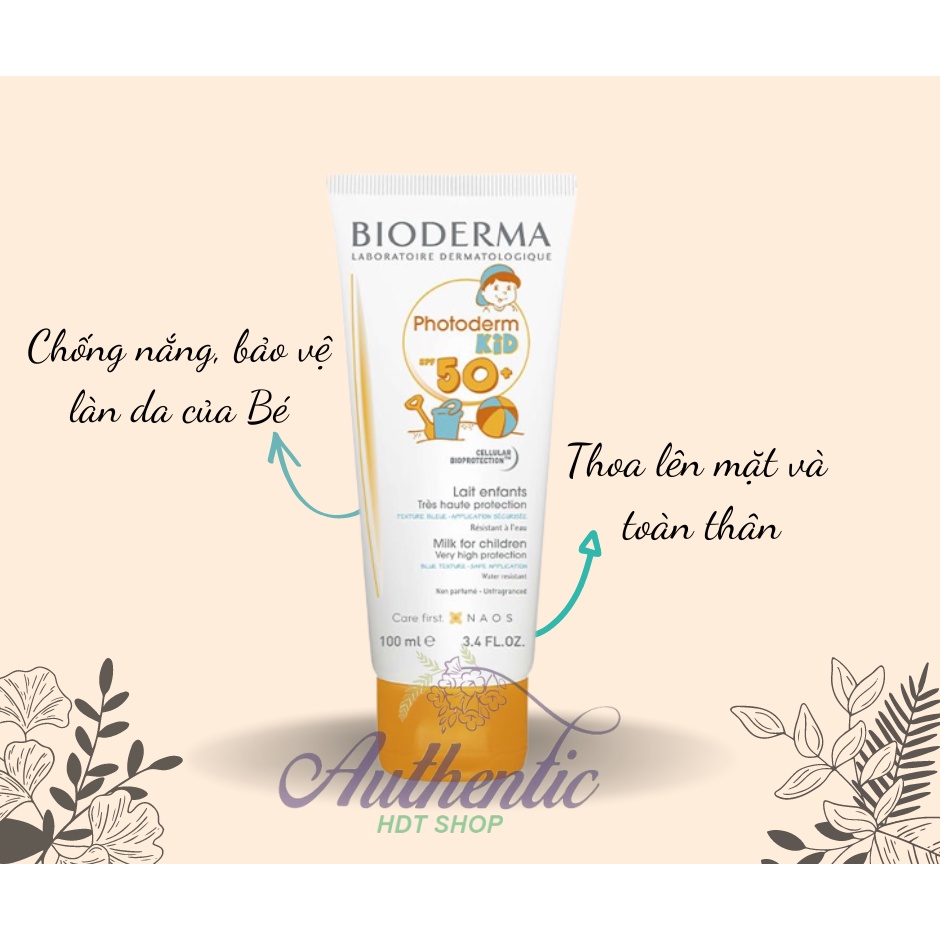 Kem chống nắng trẻ em BIODERMA Kid Bill Pháp