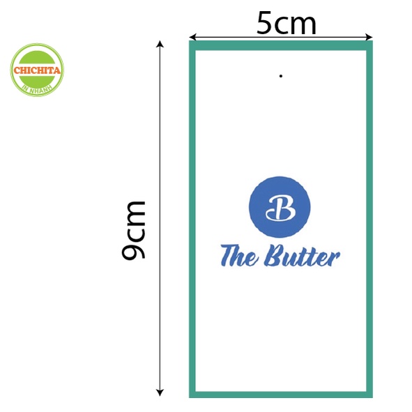 COMBO tag treo quần áo, Nhãn treo, Mác theo yêu cầu 9x5.4 cm