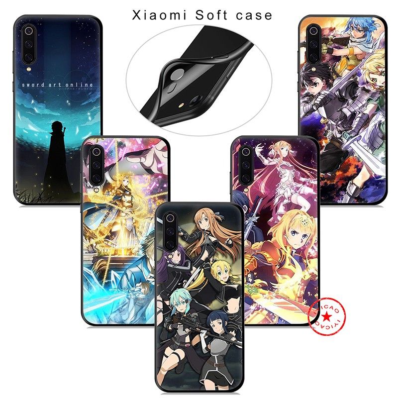 Ốp Lưng In Hình Sword Art Online Cho Xiaomi Mi A3 A2 Lite Pro A1 Mia1 Mia2 Mia3 Note 10