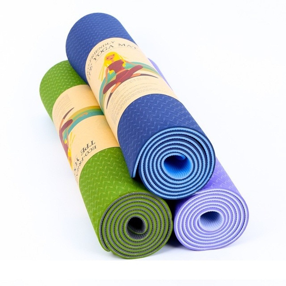 Thảm tập Yoga 2 Lớp TPE Tập Gym Tập Yoga hiệu quả chống trơn chống trợt