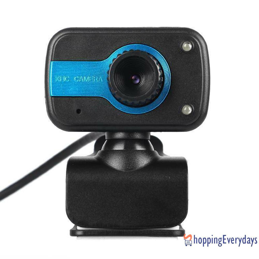 Webcam Usb Hd Tích Hợp Micro 2 Đèn Led Hỗ Trợ Quay Ban Đêm | BigBuy360 - bigbuy360.vn