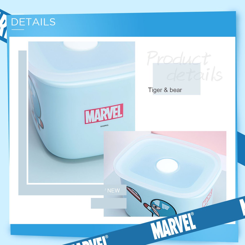 [Mã LIFECPMALL giảm 12% đơn 250K] Hộp nhựa bento Miniso in hình Marvel 400ml - Hàng chính hãng