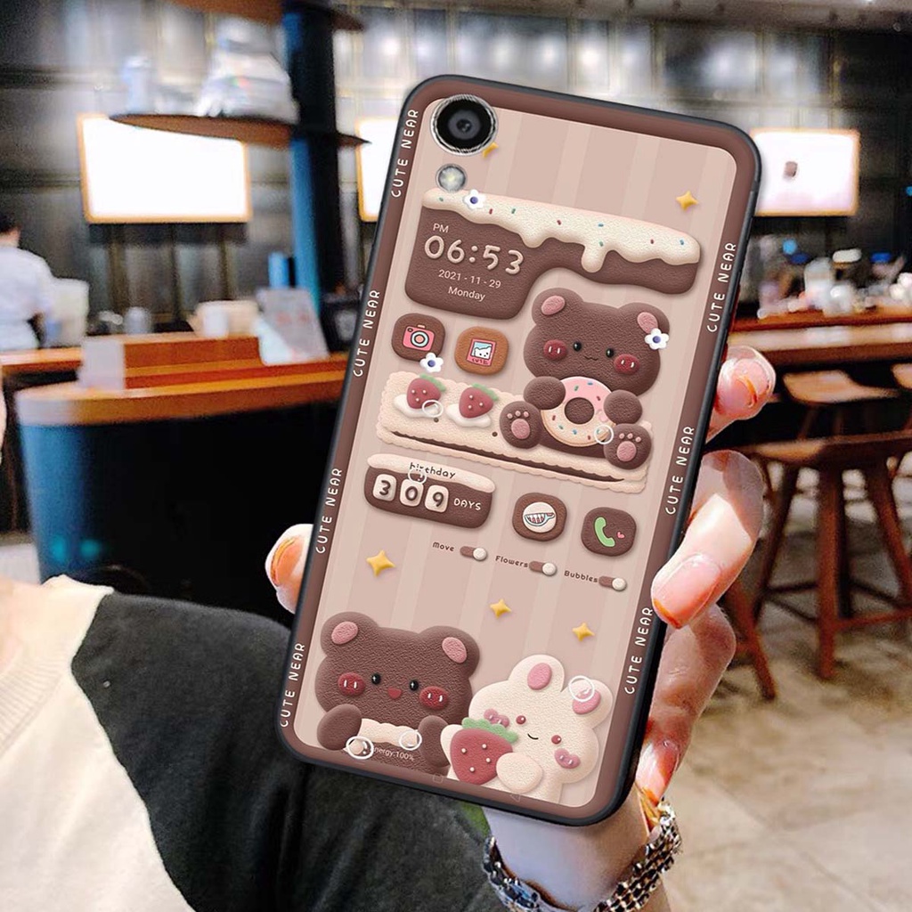 ốp lưng điện thoại oppo a37 / neo 9 / f1 plus bộ hình gấu nâu chibi vô cùng đáng yêu