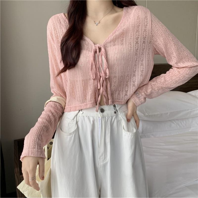Áo Khoác cardigan Dệt Kim Tay Dài Chống Nắng Thời Trang Mùa Hè Cho Nữ
