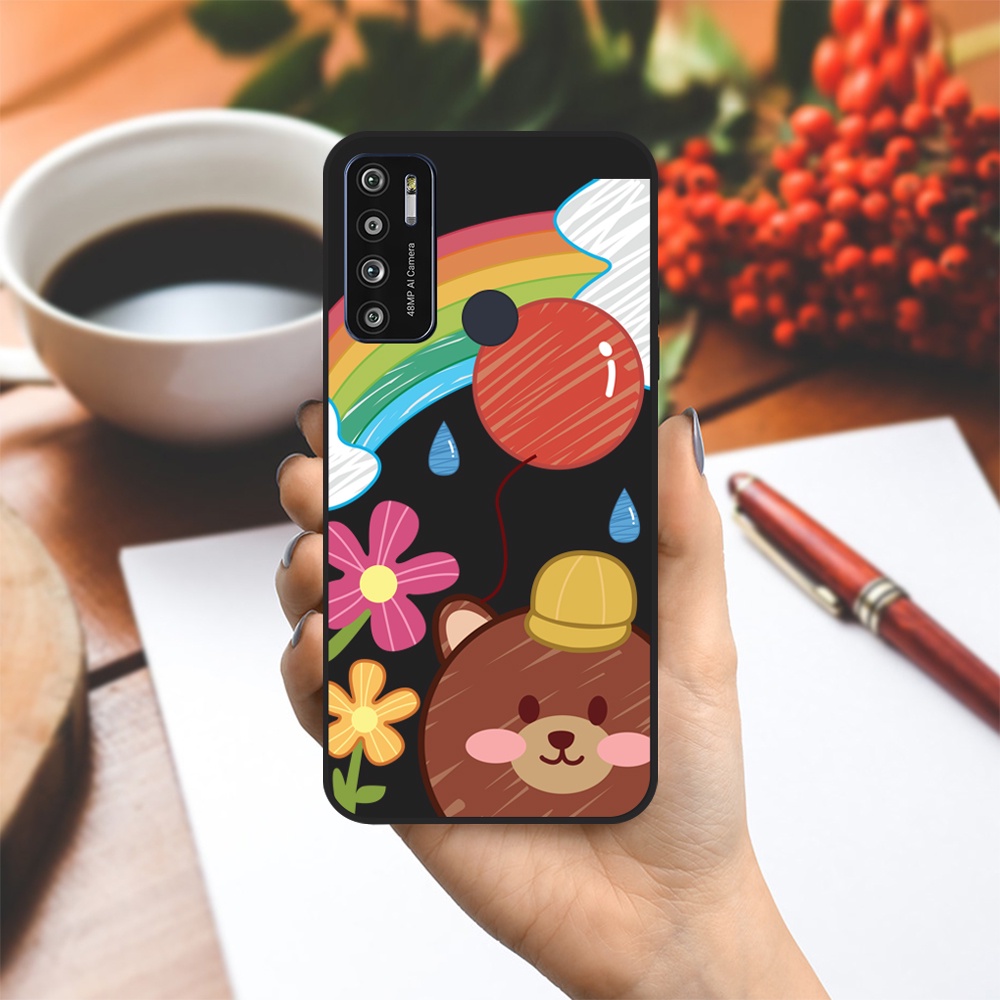 Ốp lưng Vsmart Joy 3/Joy 4/Active 3/Bee 3/Live/...dẻo đen hình Thỏ Gấu tranh vẽ