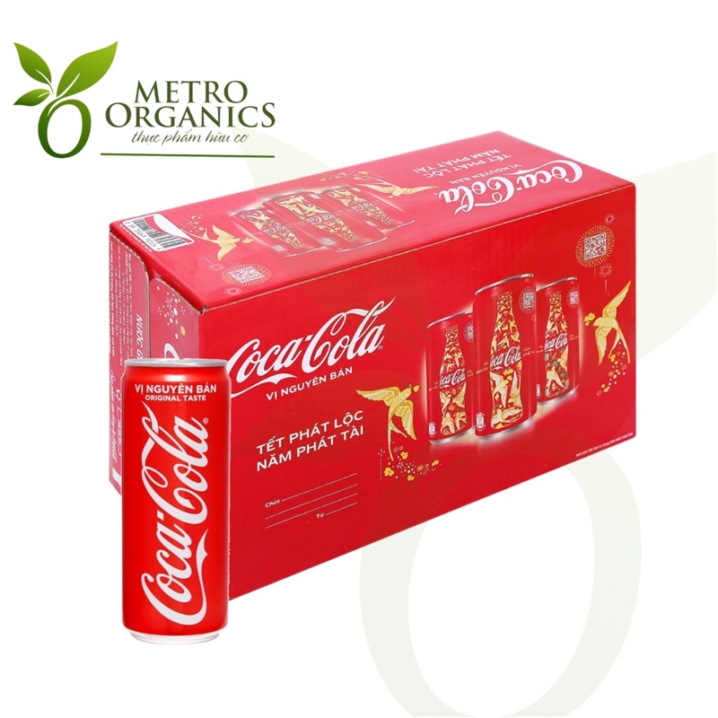 [Q.TÂN BÌNH- HOẢ TỐC] Thùng Coca-Cola (Tết) 24 lon x 320ml