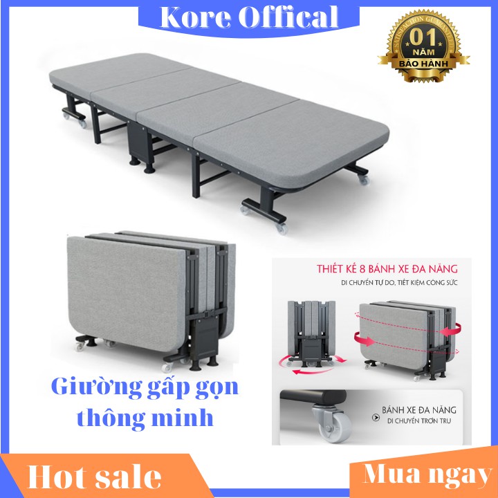 Giường gấp văn phòng thông minh xếp gọn có thể gấp thành ghế rất tiện lợi cho dân văn phòng ngủ trưa