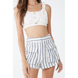 Quần đùi nữ forever21 vải lanh thoáng mát