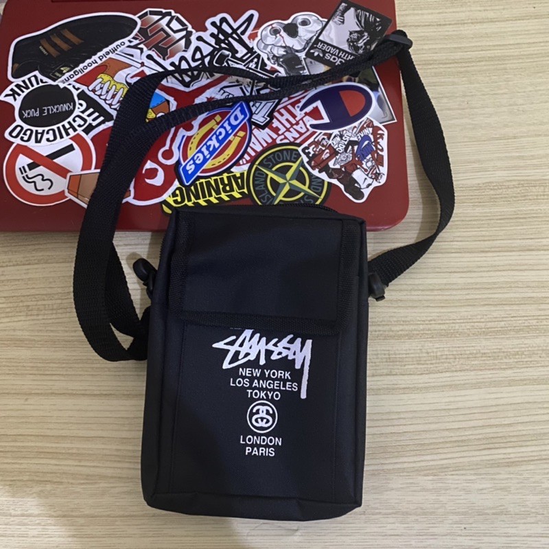 Túi đeo chéo STUSSY SLINGBAG màu đen