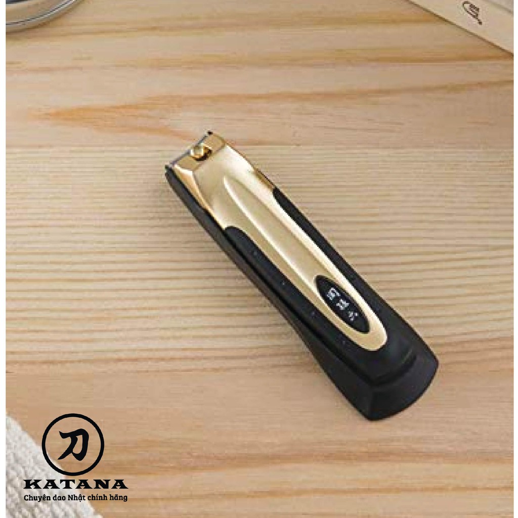Bấm móng tay Nhật KAI HC1843 mạ vàng cao cấp - Kèm dũa và đựng móng thừa - BH 12 tháng 1 ĐỔI 1