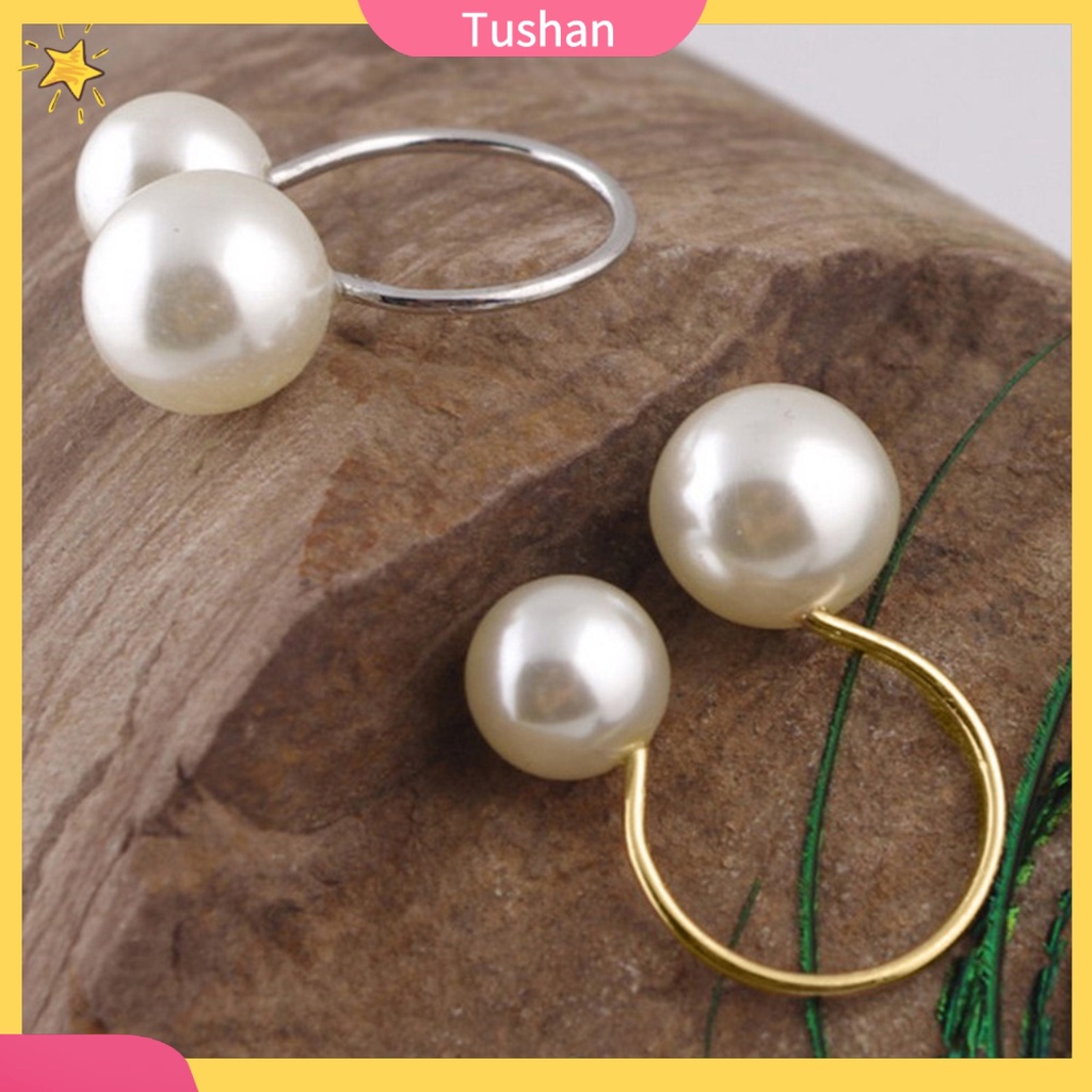 Nhẫn Hở Đính Hạt Ngọc Trai Nhân Tạo Thời Trang