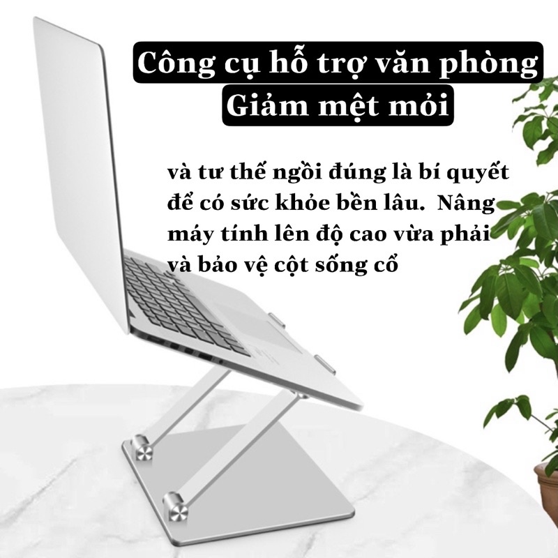 Giá Đỡ Kệ Laptop Gấp Gọn Đa Năng ChữZ𝑭𝑹𝑬𝑬𝑺𝑯𝑰𝑷Nhôm cao cấp Silicone đa điểm chống trượt tản nhiệt tốt cho máy