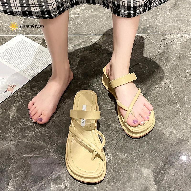 Dép Sandal Đế Dày Phong Cách Roman Thời Trang Mùa Hè Hàng Mới 2022 Dành Cho Bạn Nữ