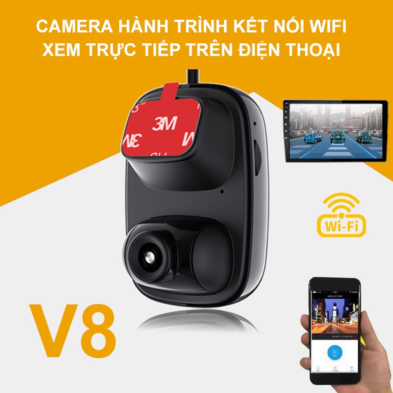 【❣️GIAO NHANH】Camera Hành Trình Ô Tô Kết Nối Wifi Xem Trực Tiếp Trên Điện Thoại Full HD - HT21