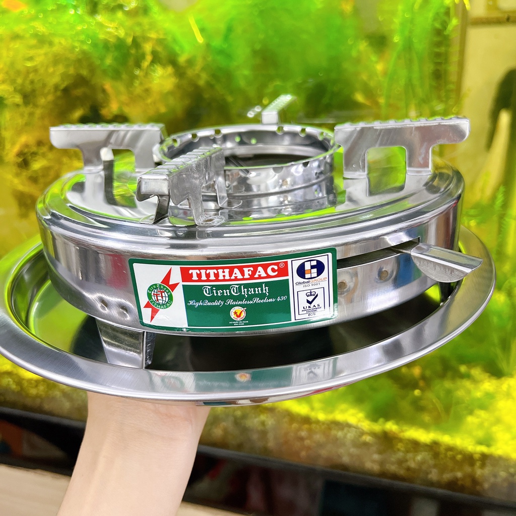 Bếp cồn inox Tiến Thành cao cấp sáng bóng không gỉ có lót bếp cồn tiện dụng