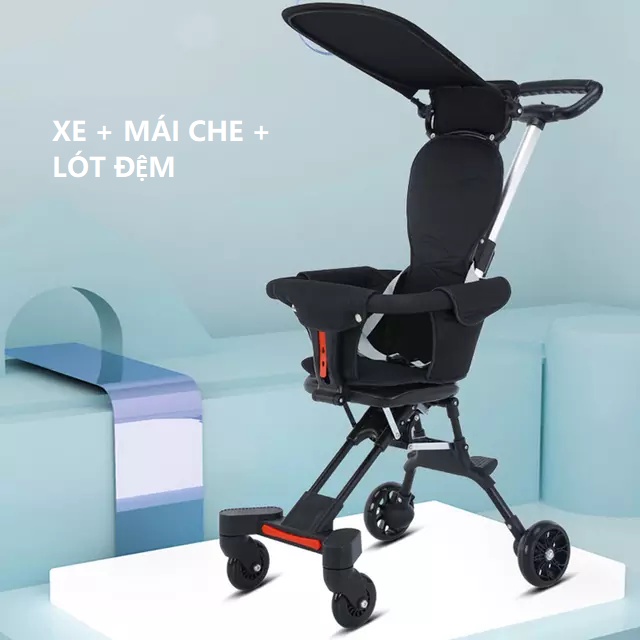 [Mẫu Mới Tiện Lợi Hơn] Xe đẩy gấp gọn hai chiều, xe đẩy em bé gấp gọn  cùng bé ra ngoài, du lịch, đi chơi tiện lợi hơn