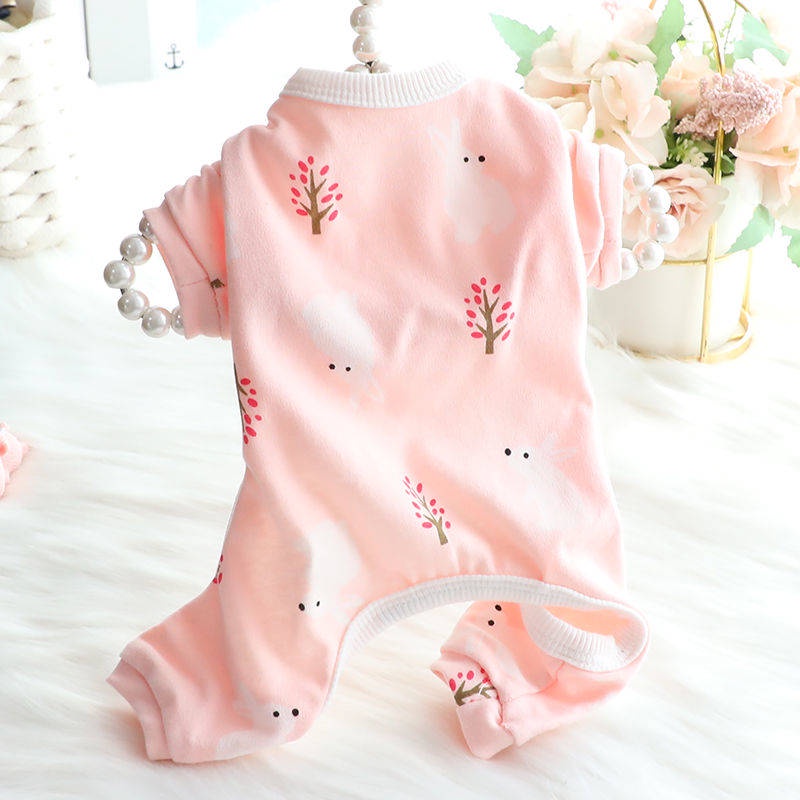 Áo Ngủ Chất cotton Mỏng Nhẹ In Họa Tiết Hoạt Hình Dễ Thương Thời Trang Xuân Hè Cho Cún Cưng 2877